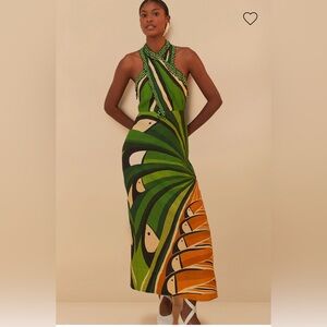 FARM Rio | Dresses | Farm Rio Linen Toucan Tree Midi Dress | Poshmark